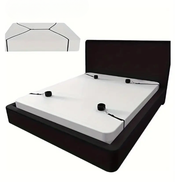 Bed Bondage Set - Pols- en Enkelboeien Onder Bed