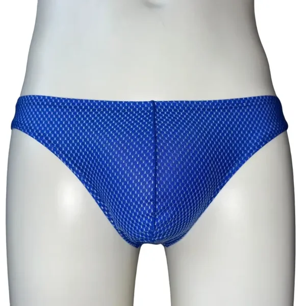 Blauwe Fijn Motief Heren Slip
