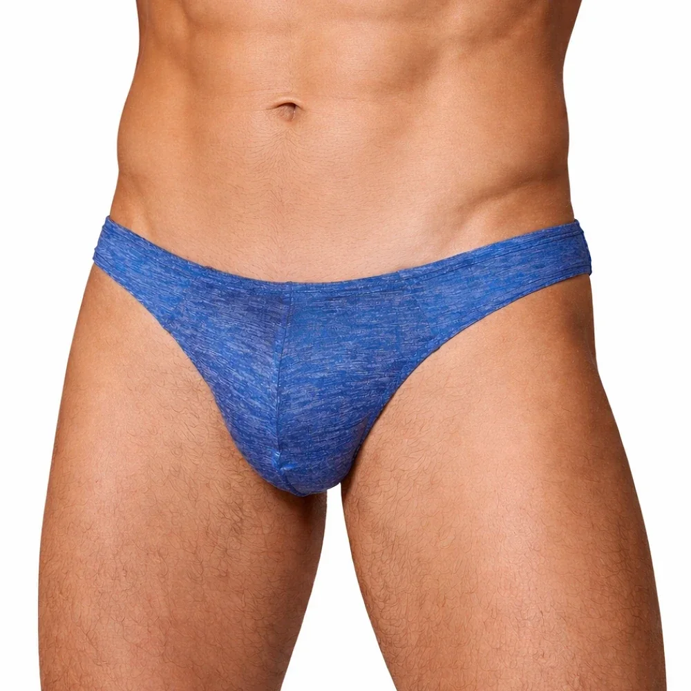 Blauwe Melange Heren String