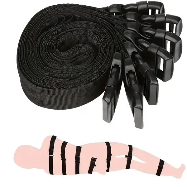 Bondage Riemen Set - Verstelbare Vastbind Straps Nylon