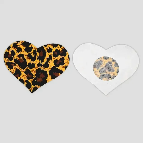 Luipaard Print Tepelstickers Hart | Wild Festival Look