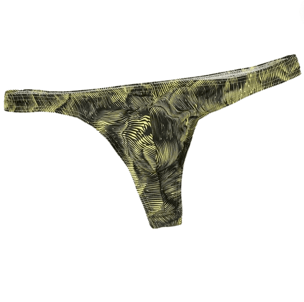 Heren String Geel-Zwart - Sexy Mannenstring