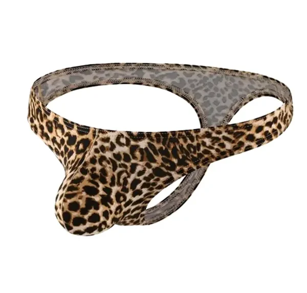Ondeugende Heren String met Exotische Panterprint
