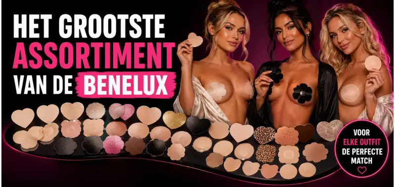 Het grootste assortiment tepelstickers van de Benelux