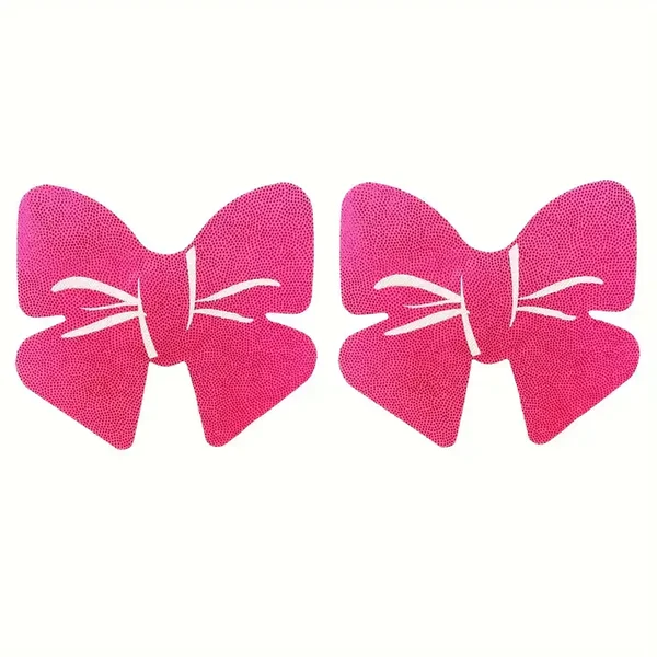 Roze Vlinderstrik Tepelstickers | Sexy Bow Look
