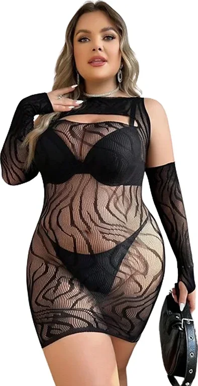 Visnetjurk Grote Maten - Zebra Patroon