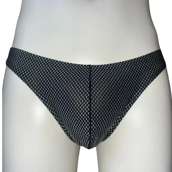 Zwarte Heren Slip met Motief