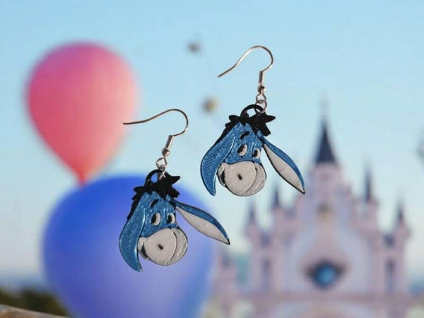 3D Printed Eeyore Earrings