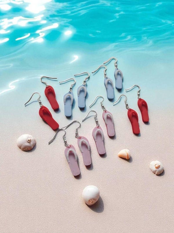 3D Printed Jandal Earrings