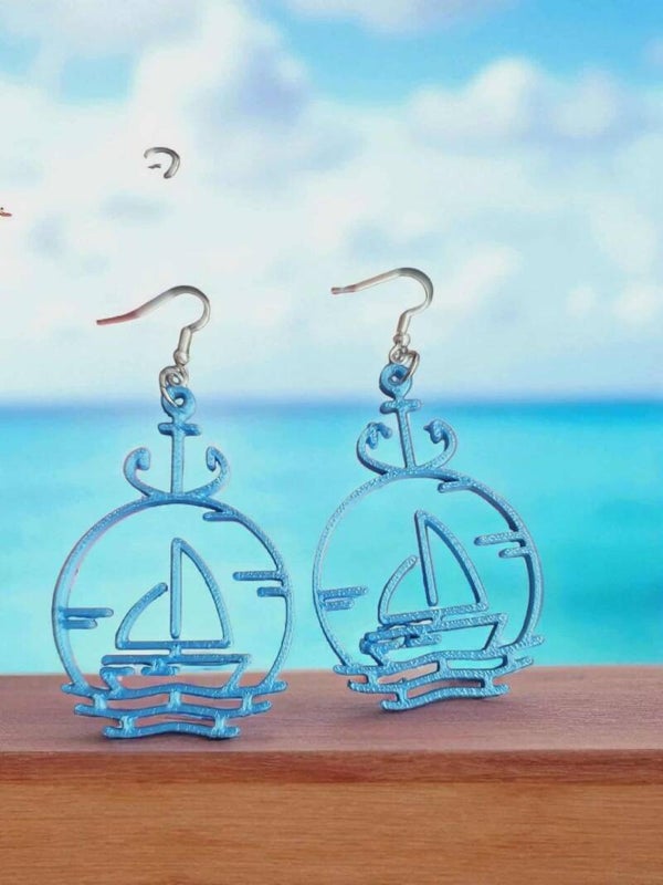 3D Printed Nautical Earrings
