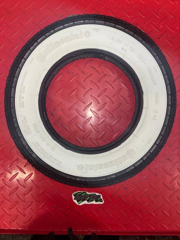 3.50 x 10 Continental K62 White Wall Tyre