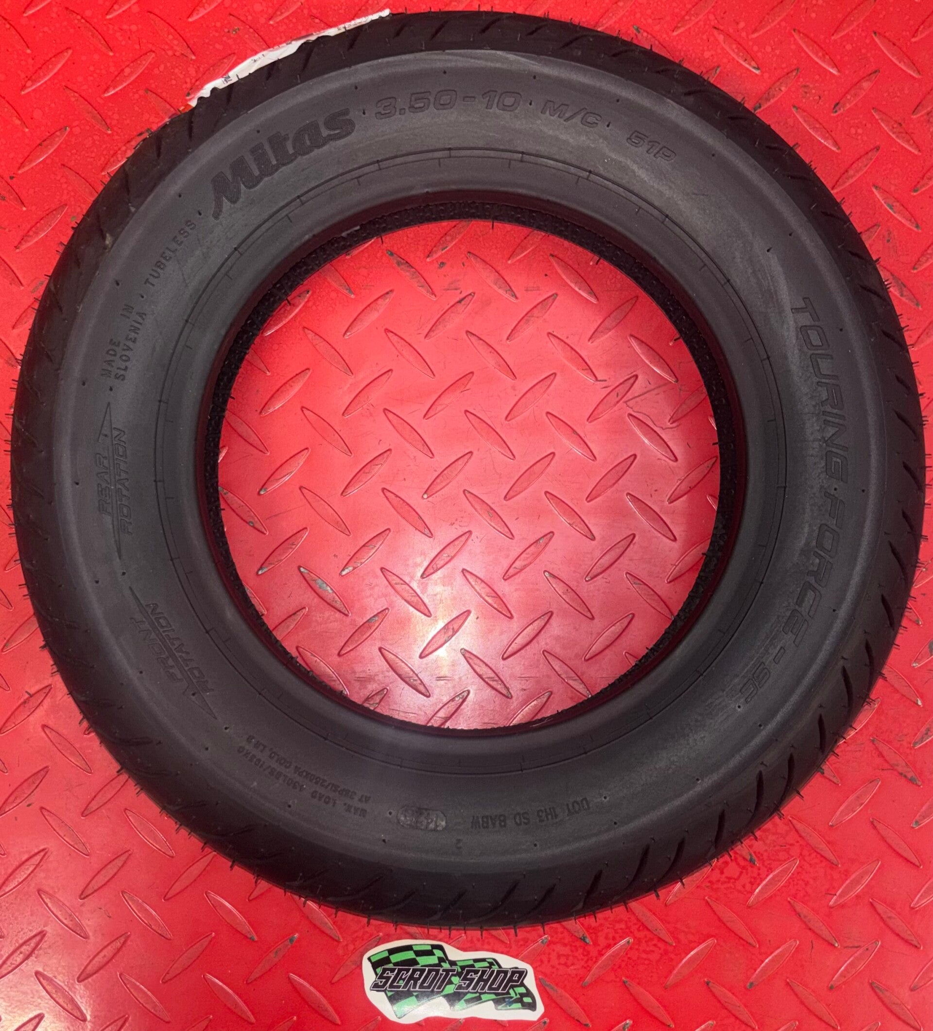 3.50 x 10 Mitas Touring Force Tyre