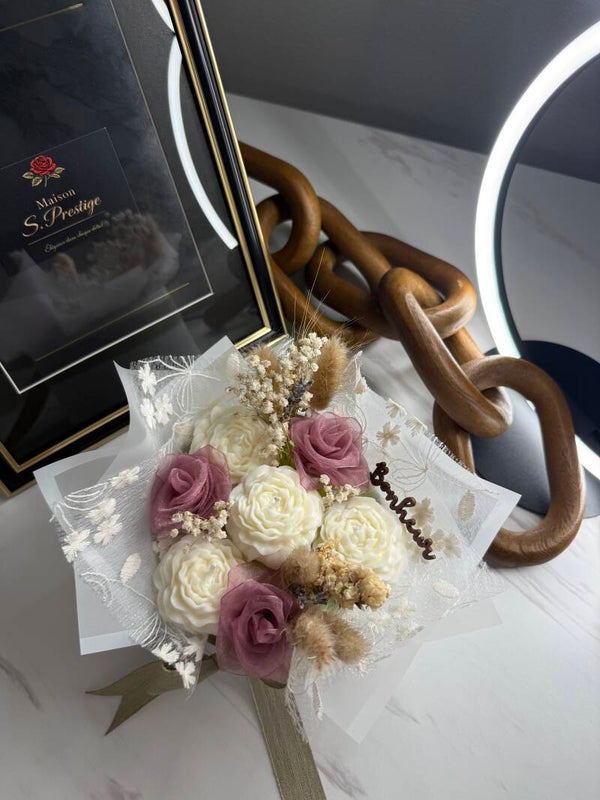 Bouquet Bougie Rosée
