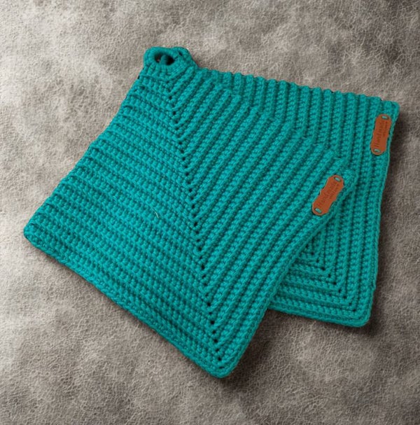 Topflappen „de Pottlappen“, Petrol*