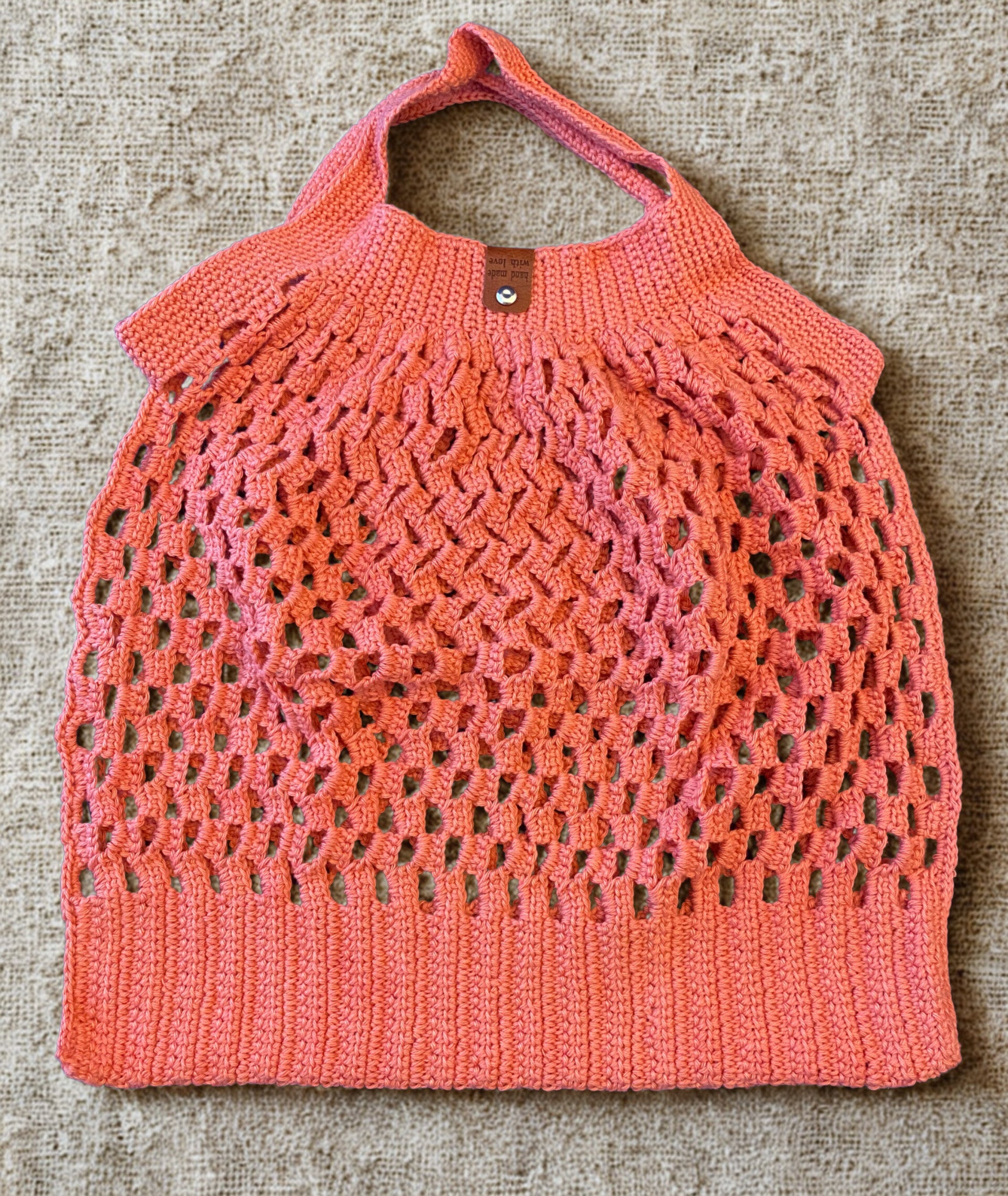 Einkaufsnetz „Alltagsbüdel“,  Coral*