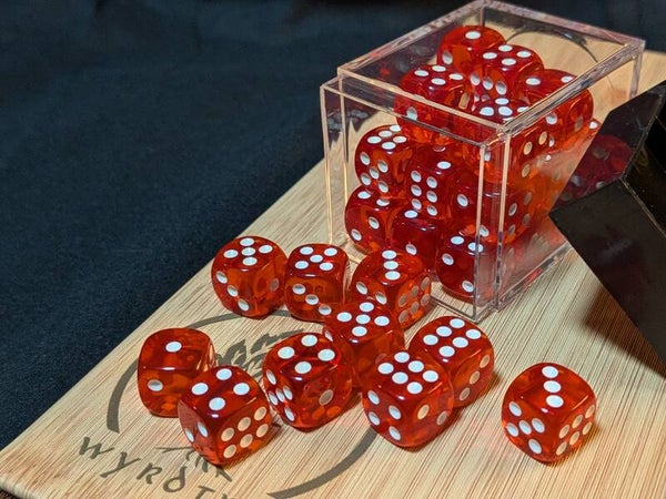 6 Sided Acrylic Dice Set