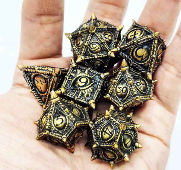 Metal Gothic Dice