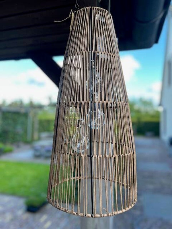 Solar rotan hanglamp ☀️