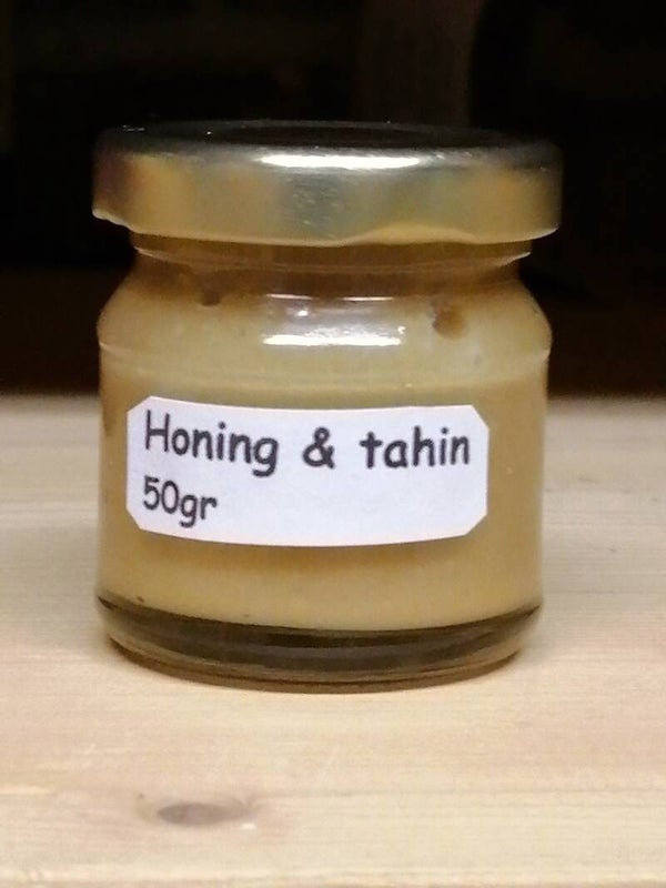 Proefpotjes honing met tahin