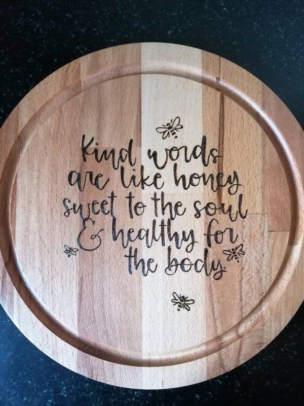 Kind words are like honey