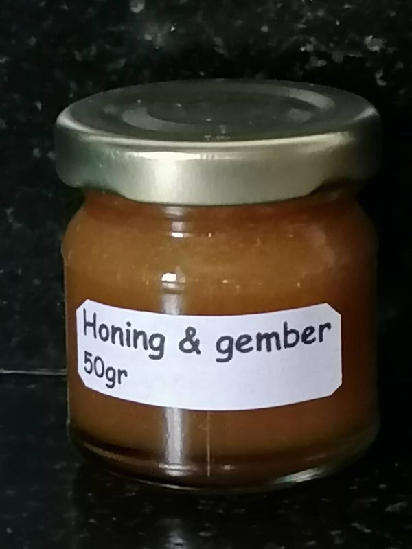 Proefpotjes honing met gember