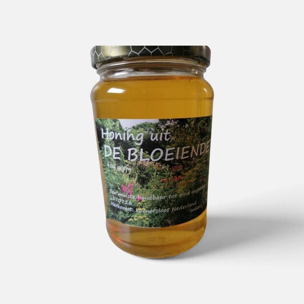 Honing uit De Bloeiende Hof 450 gram