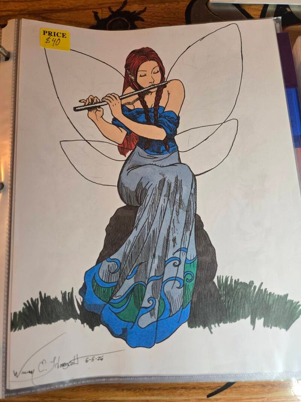 Fairy Sitting on a Rock