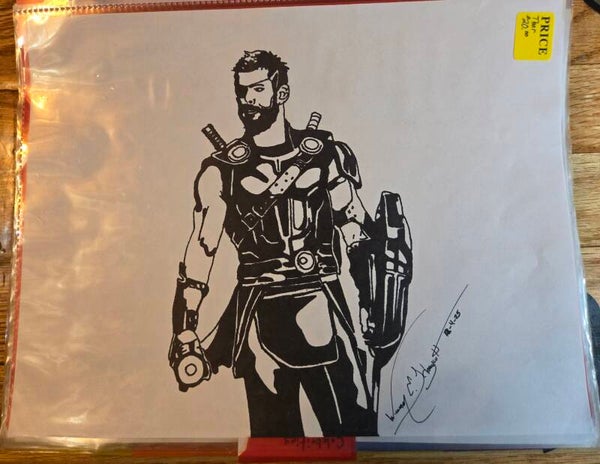 Infinity War Thor "stencil style"
