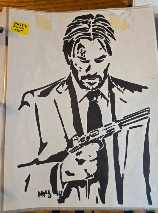 John Wick " Stencil style"