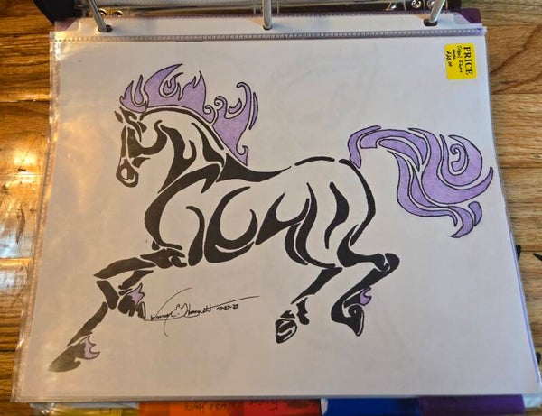Tribal Horse Tattoo Design