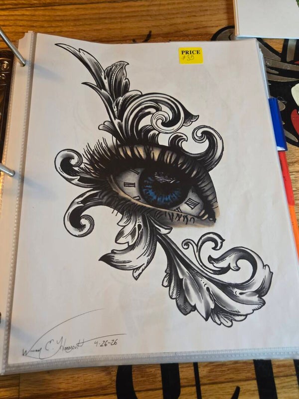 Eye of Time Tattoo design