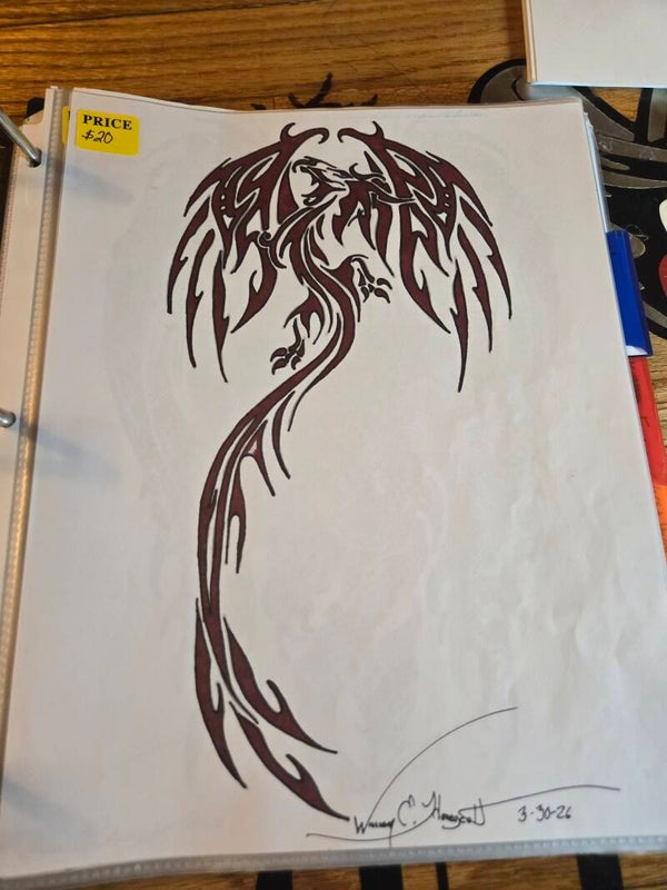 Phoenix Dragon Tattoo Design