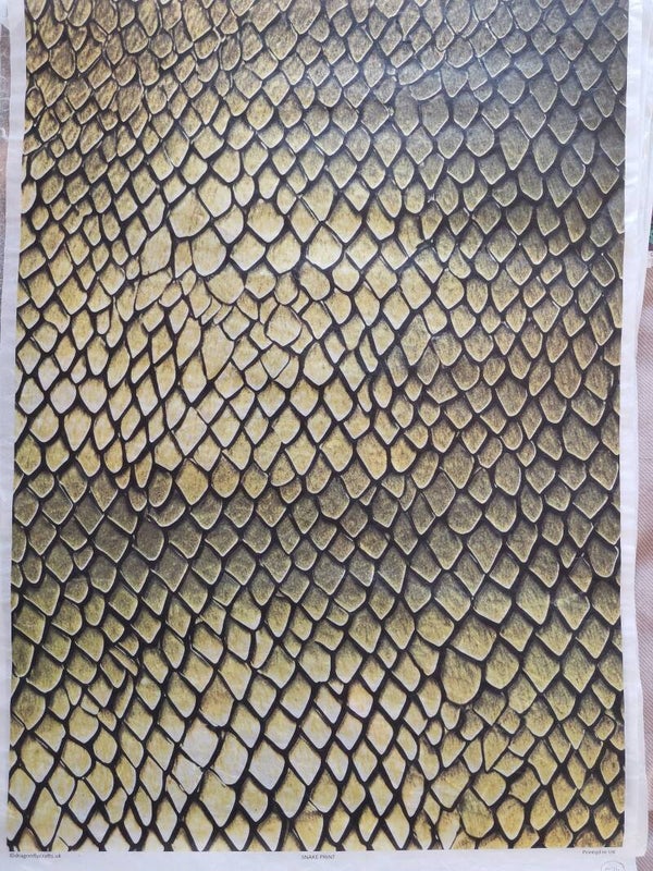 SECONDS - Snakeskin A2 30gsm Fibre Rice Paper (S24)