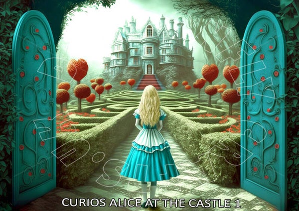 Curios Alice at the Castle 1 Decor Art Print