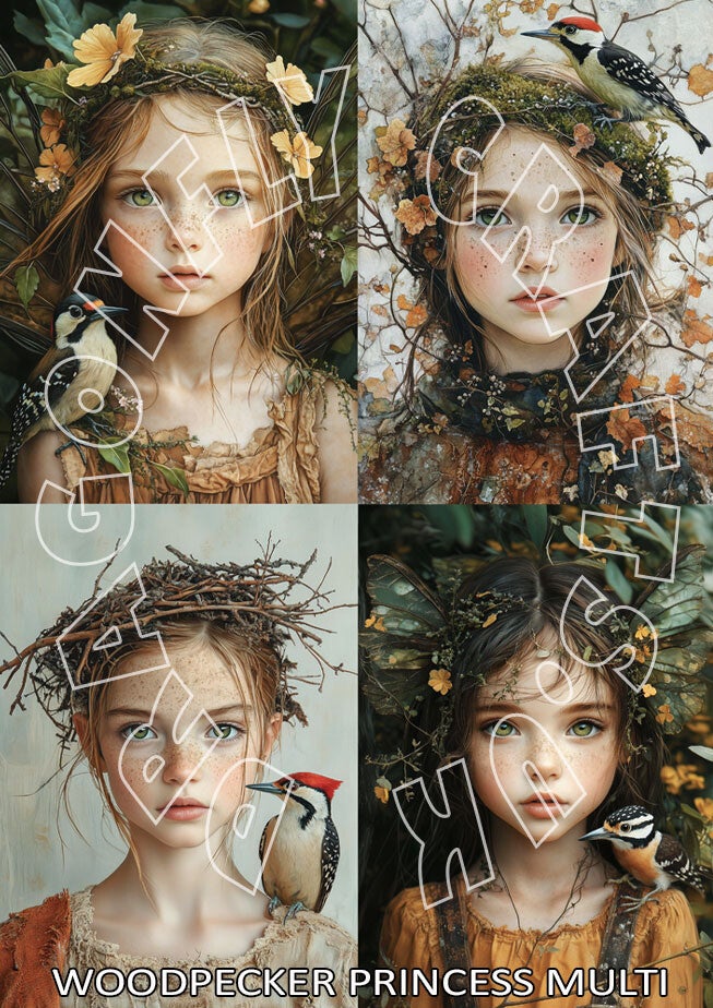 Woodpecker Princess Multi Rice Paper