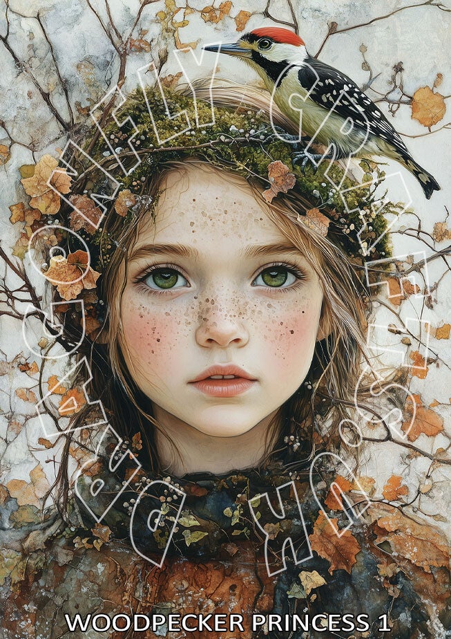 Woodpecker Princess 1 Rice Paper