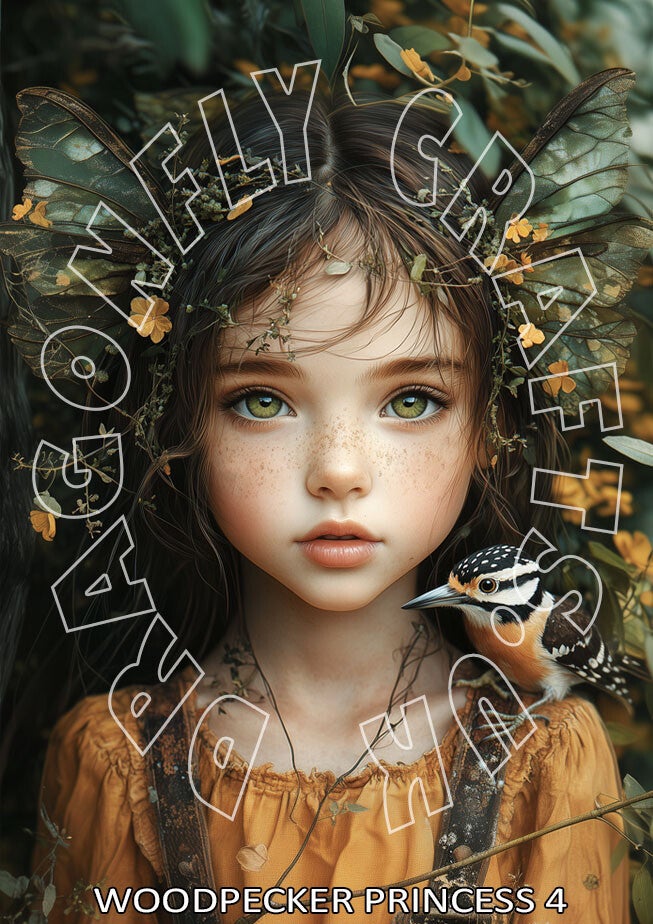 Woodpecker Princess 4 Rice Paper