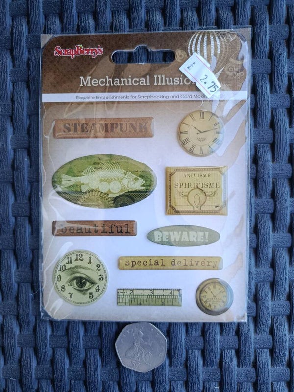 Epoxy stickers embellishments set