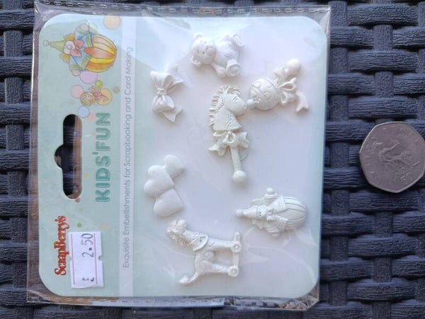 Kids ..Polymer Exquisite embellishments set