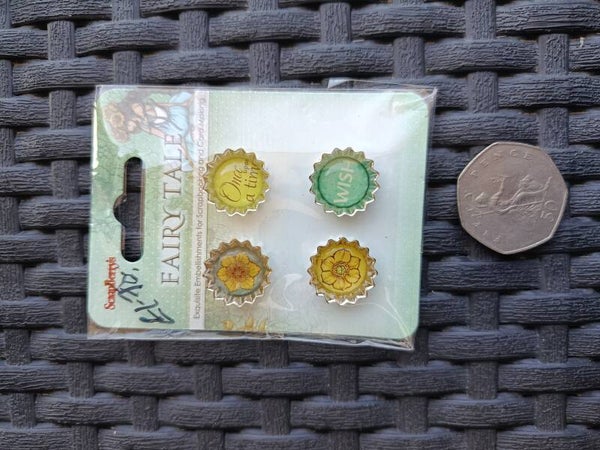 Fairytale Epoxy metal embellishments set