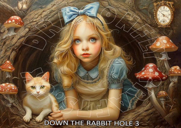 Down The Rabbit Hole 3 Rice Paper