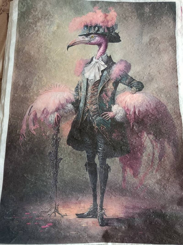 SECONDS -Flamingo A2 30gsm Fibre Rice Paper (S20)