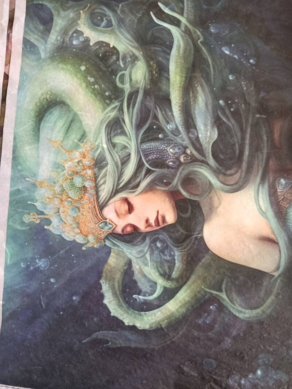 SECONDS - Octopus Queen A2 30gsm Fibre Rice Paper (S6)