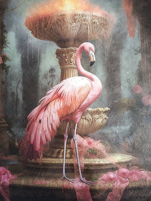 SECONDS - Flamingo 4 A2 30gsm Fibre Rice Paper (S14)