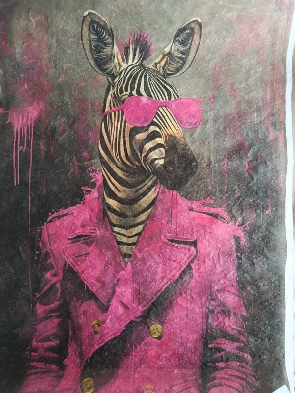 SECONDS - Zebra Style A2 30gsm Fibre Rice Paper (S15)