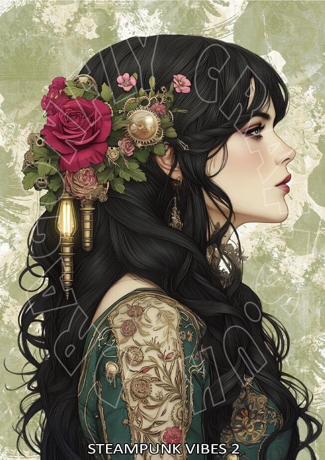 Steampunk vibes 2 Rice Paper