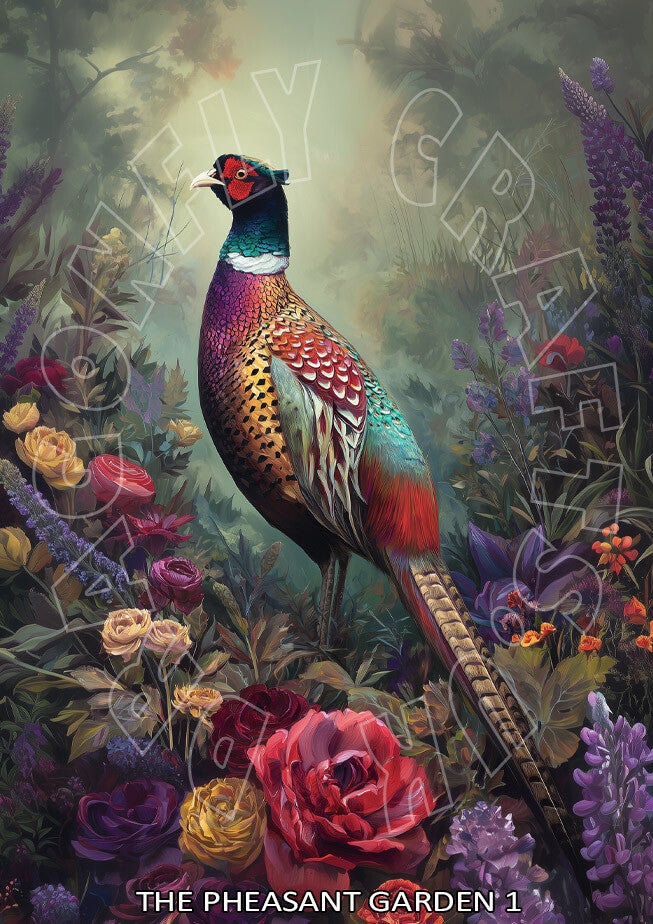 The Pheasant garden 1 Rice Paper