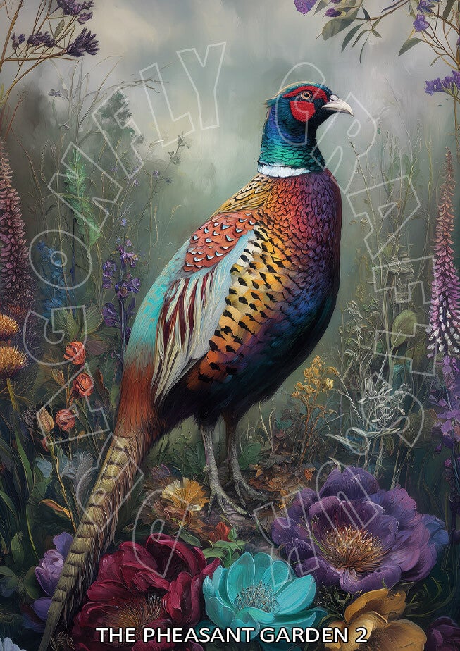 The Pheasant garden 2 Rice Paper