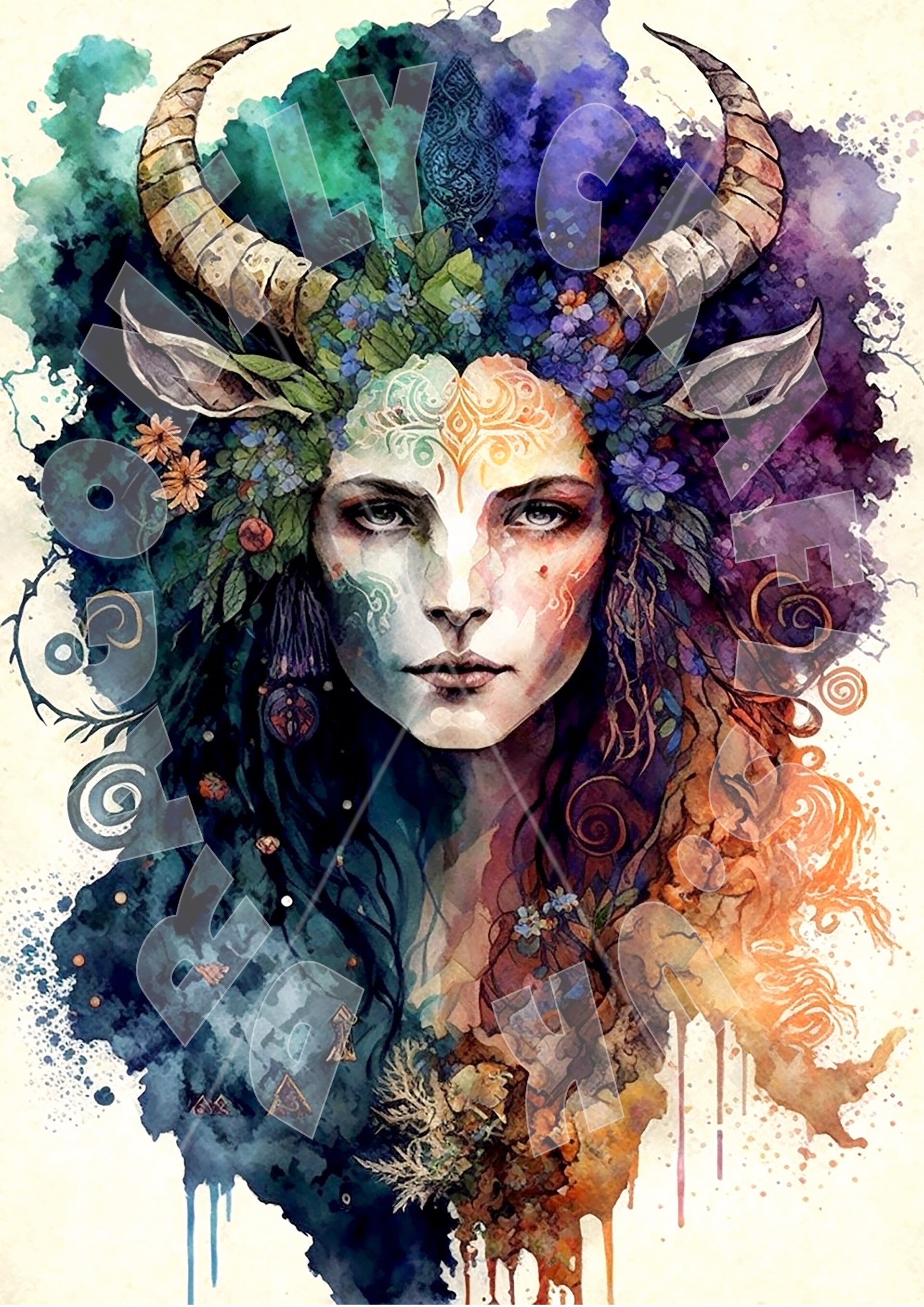 Druid Priestess 1 Rice Paper