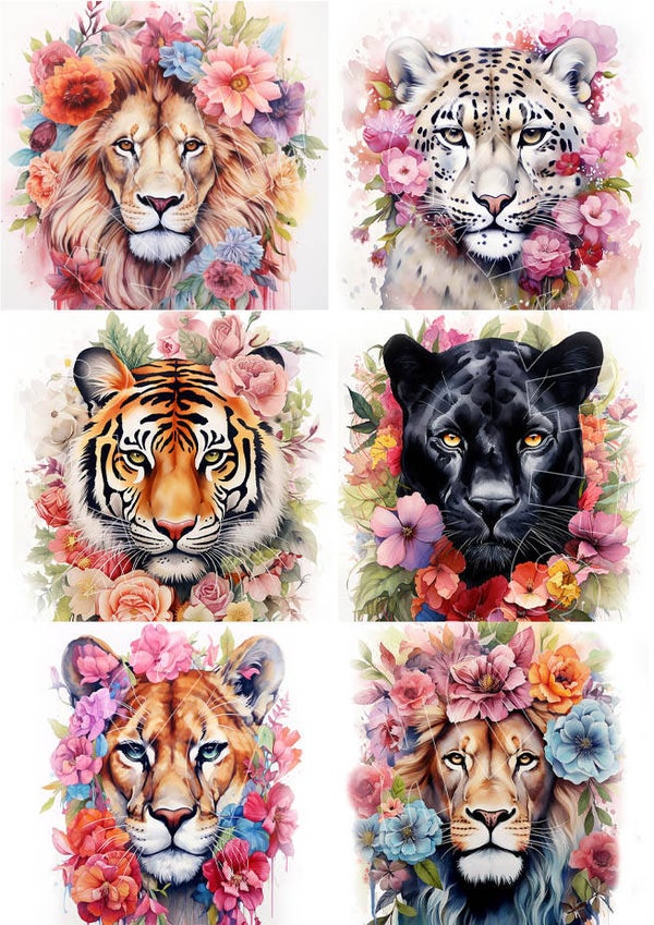 Big Cats Multi Rice Paper